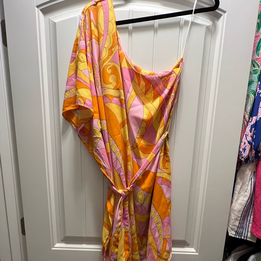 Show Me Your Mumu one shoulder dress
